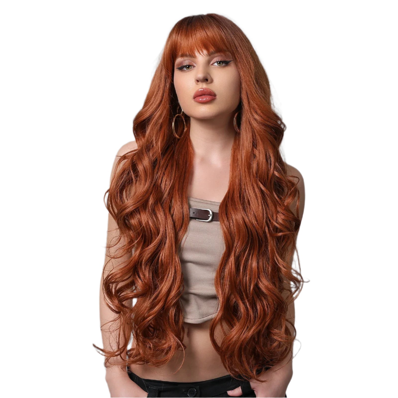 Wig Longa Bianca Fibra Premium