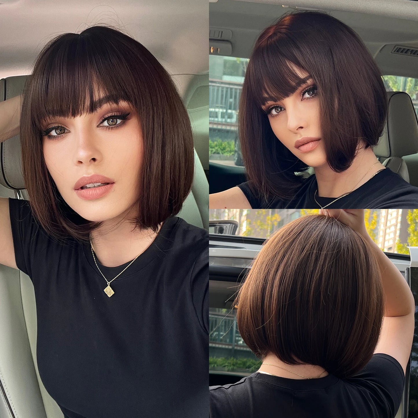 Wig front Chanel Selena Fibra Premium