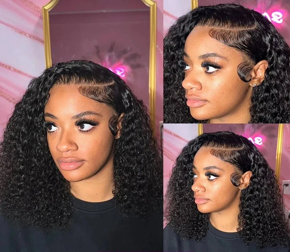 Peruca Bob Cacheada Onda Profunda – Fibra Orgânica