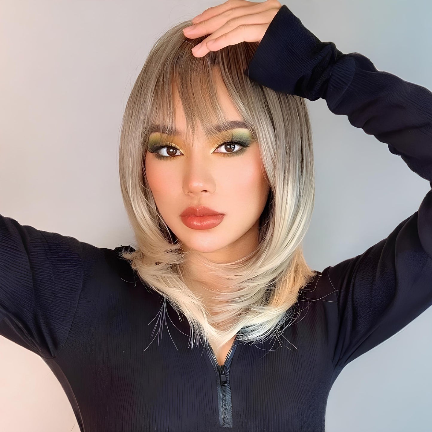 Wig Front Aline Fibra Premium