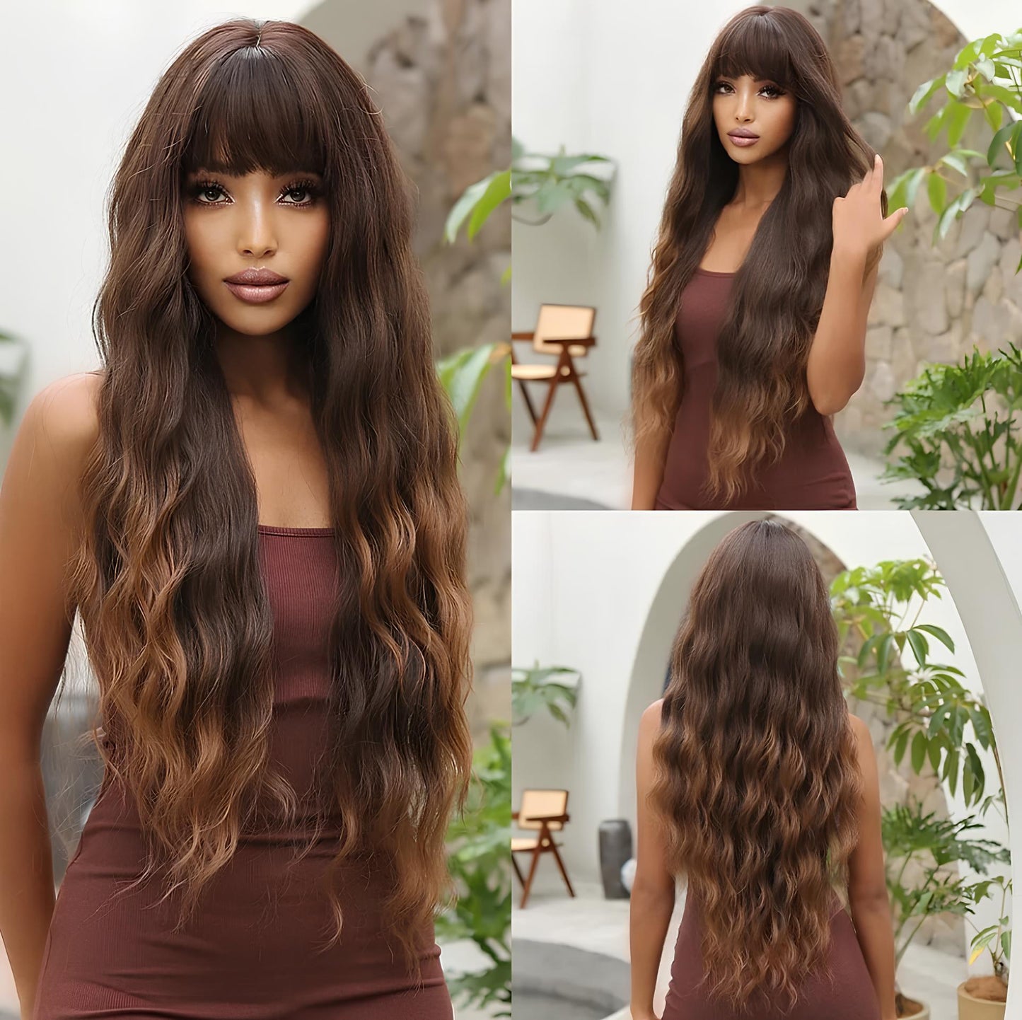 Wig Longa Malu Fibra Premium