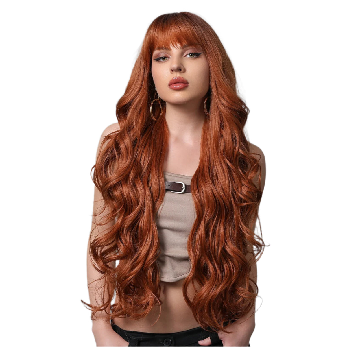 Wig Longa Bianca Fibra Premium