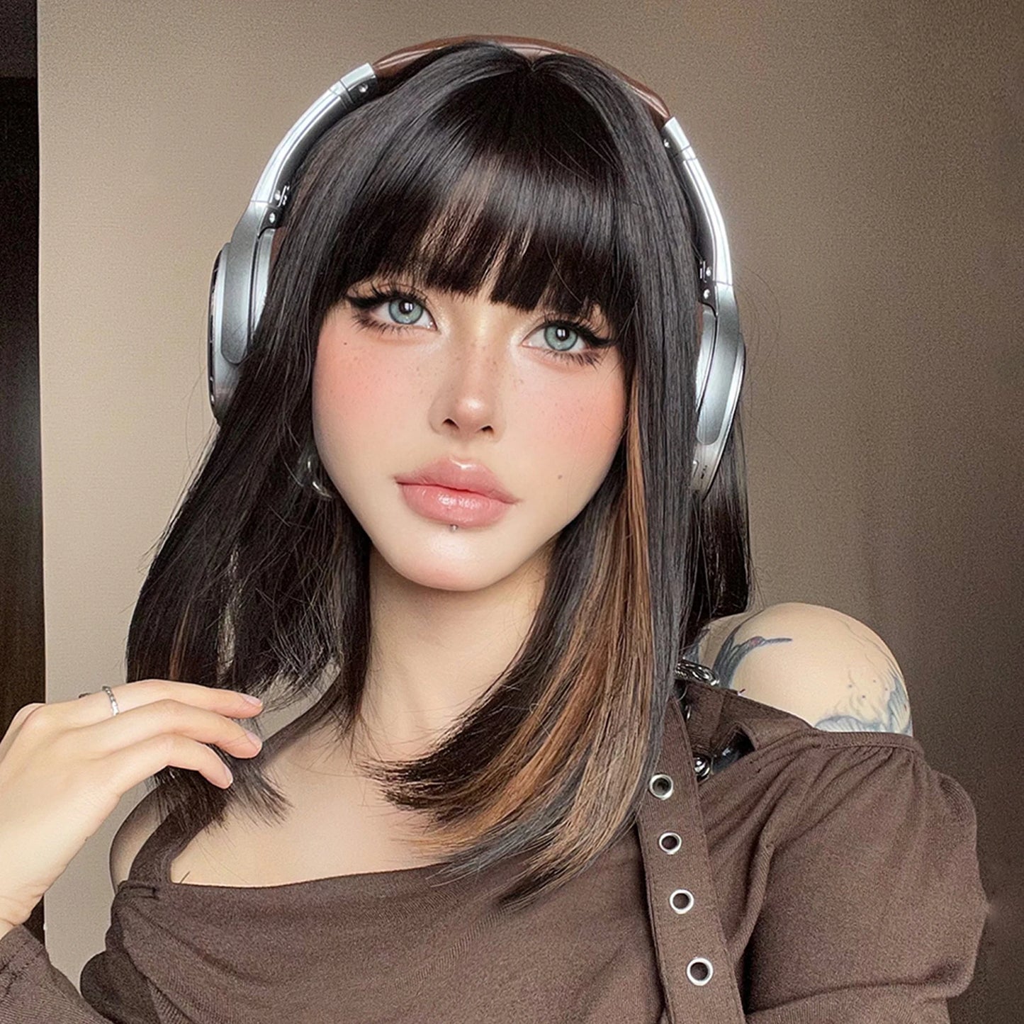 Wig Front Nina Fibra Premium