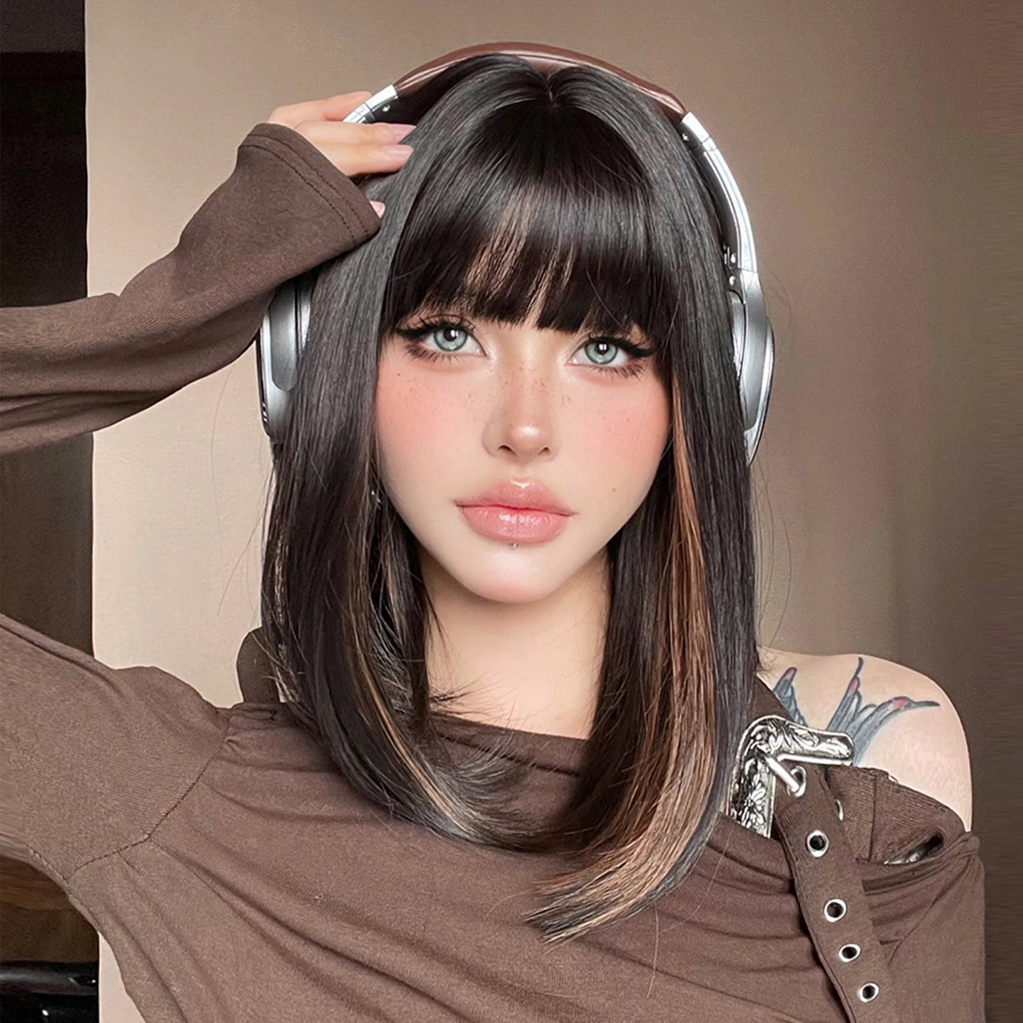 Wig Front Nina Fibra Premium