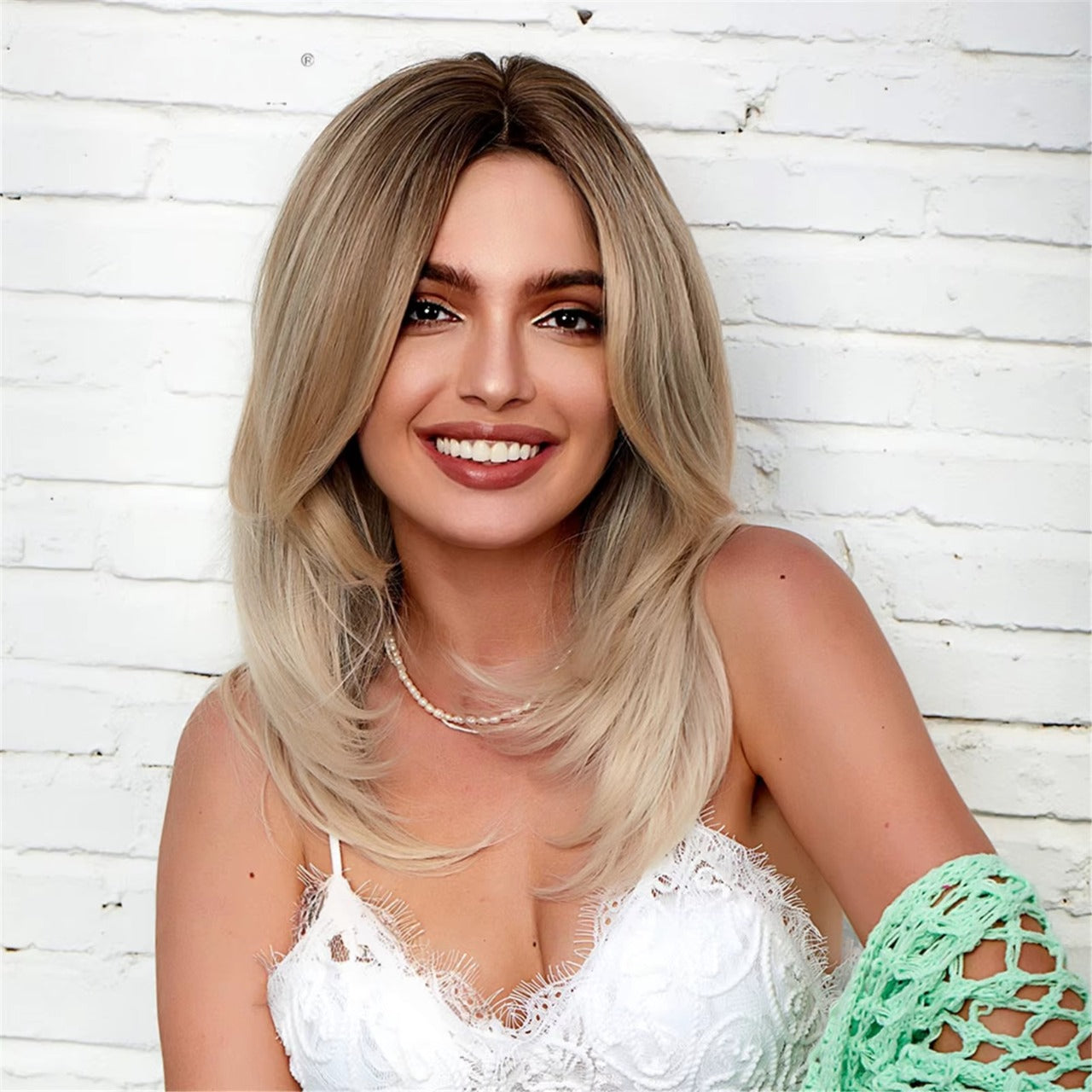 Wig Front Sandra Fibra Premium