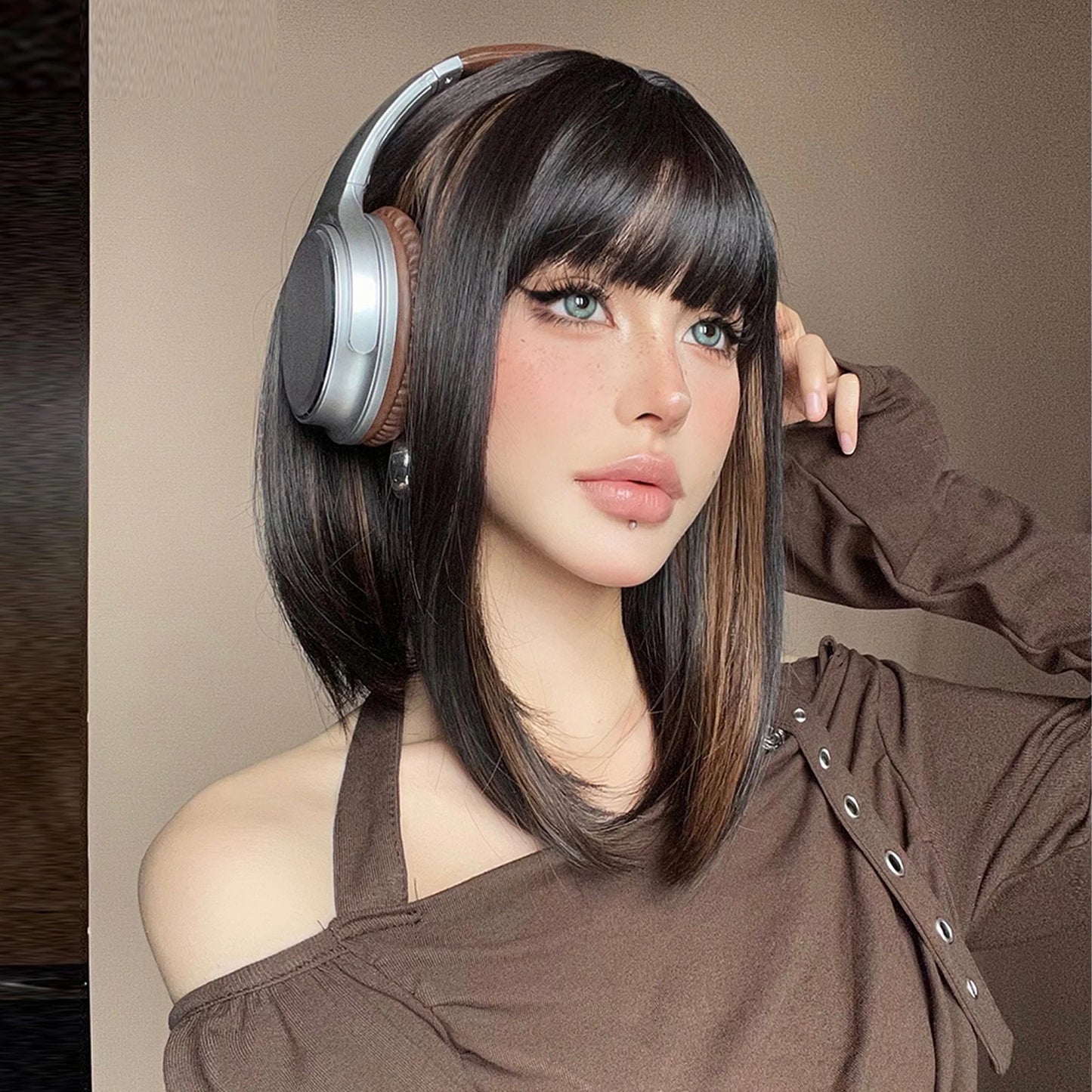 Wig Front Nina Fibra Premium