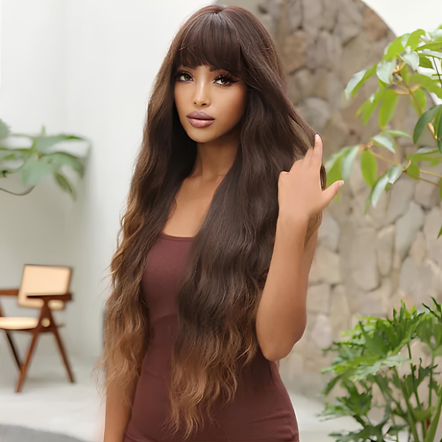 Wig Longa Malu Fibra Premium