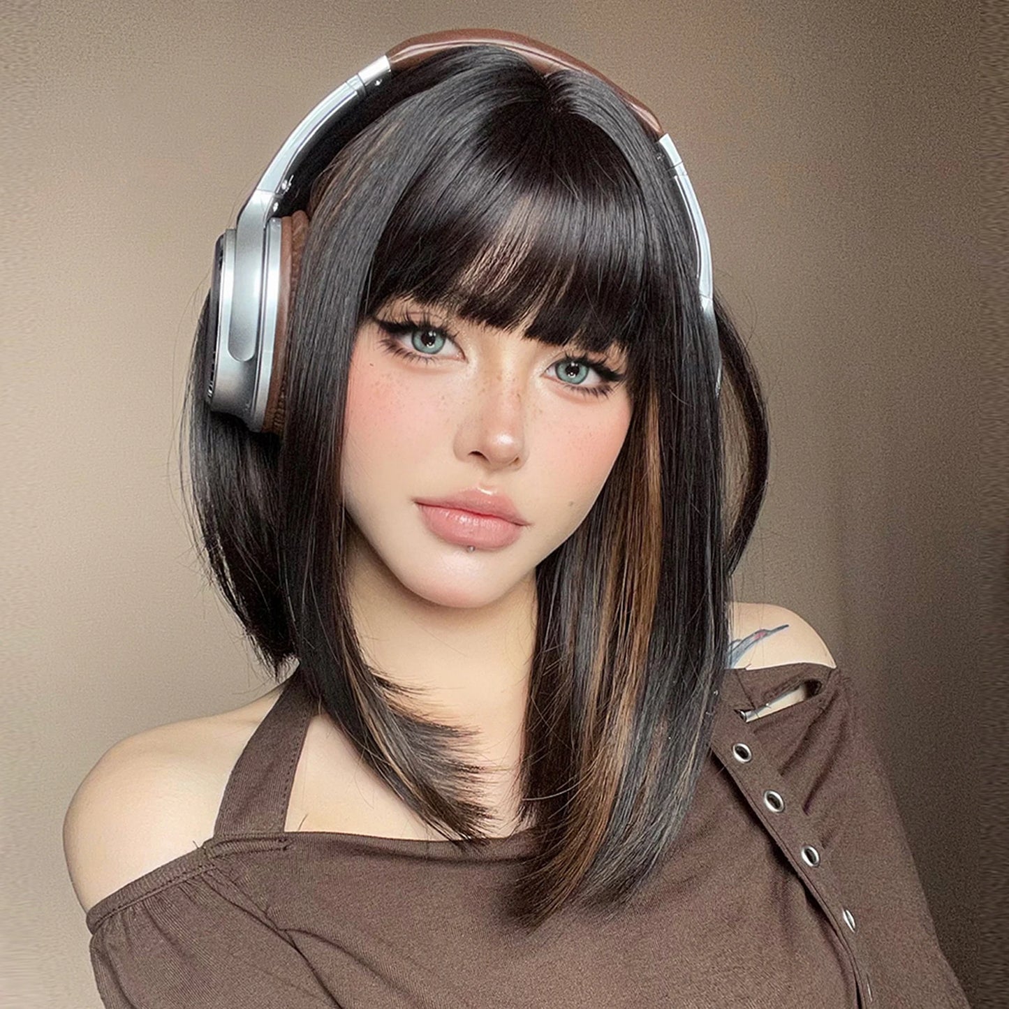 Wig Front Nina Fibra Premium
